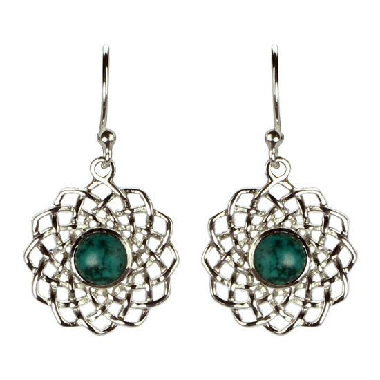 Rasa Mandala Turquoise Earrings luxury jewelry vendors natural stones