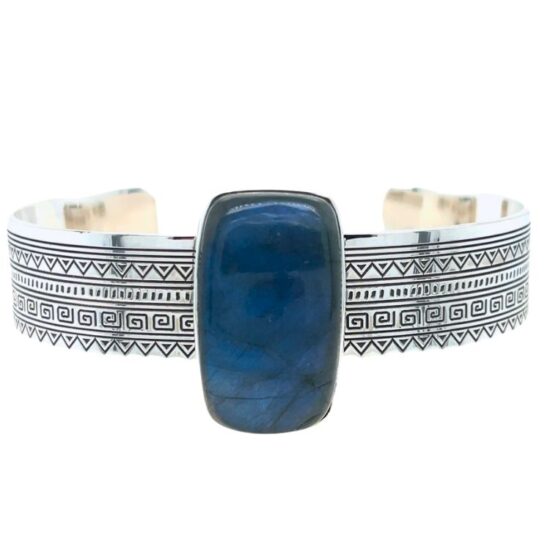 B0065 Labradorite Sacred Tribe Unisex Cuff Bangle