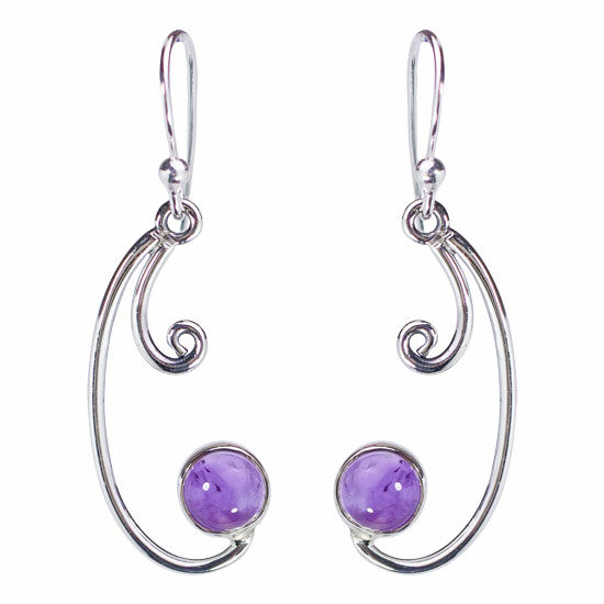 Amethyst Whirl Earrings hand-picked jewelry for retailers