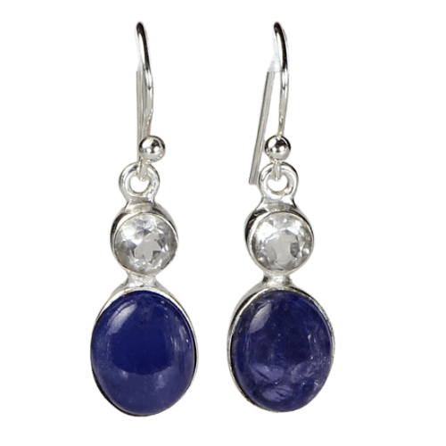 Tanzanite Crystal Earrings luxury exclusive designer jewelry wholesale bulk USA