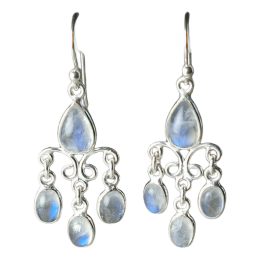 Rainbow Moonstone Raindrops Earrings jewelry supplies wholesale near me