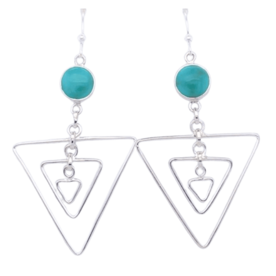 Triangle Fun Earrings we love this jewelry USA