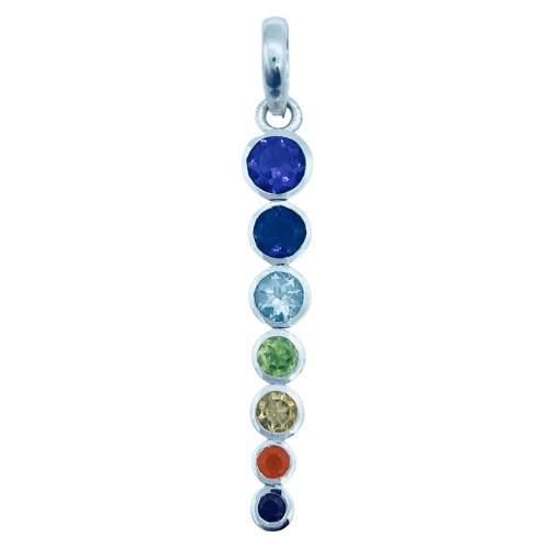 Chakra Stacked Pendant ethically handcrafted exclusive designs fashion jewelry