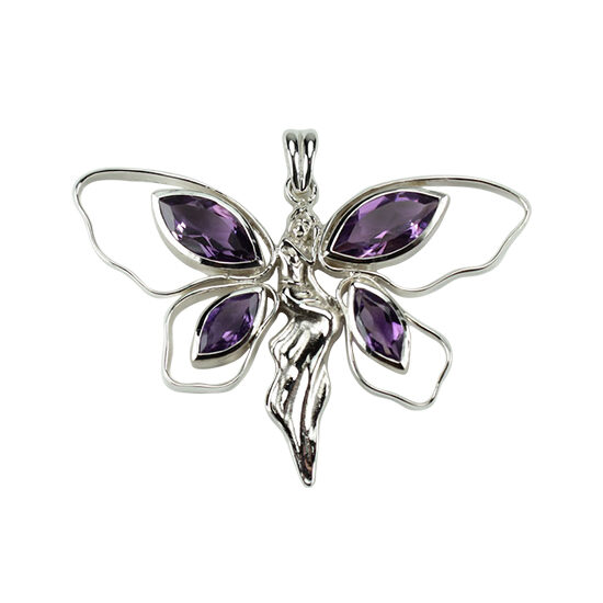Amethyst Fairy Rapture Pendant wholesale crystal gemstone suppliers wholesale jewellery