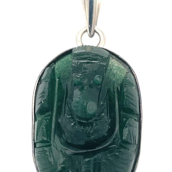 Jade Ganesh Joy Pendant