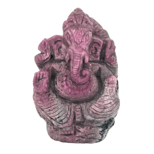 Ruby Zoisite Ganesh Statue ethically handcrafted exclusive wholesalers