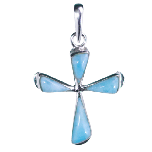 Larimar Cross Pendant exclusive wholesalers jewelry gemstones