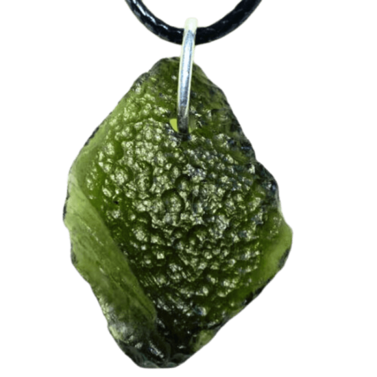 Moldavite Meteor Pendant best wholesale gemstone crystal jewelry suppliers meteorite