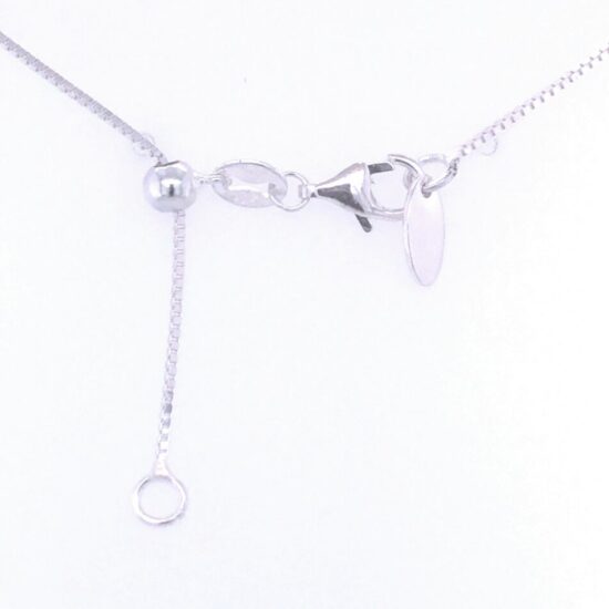 Adjustable Silver Italian Box Chain Necklace 16-22" wholesale sterling silver jewelry