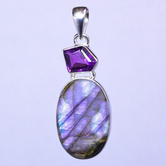 Labradorite Purple Mountains Majesty Pendant