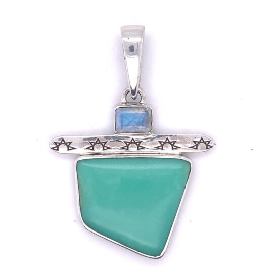 Turquoise Kingman Sacred Sun Pendant wholesale vendors jewelry USA