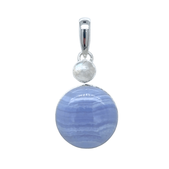 Blue Lace Moonstone Heavenly Pendant wholesale sterling silver natural gemstone jewelry supplier
