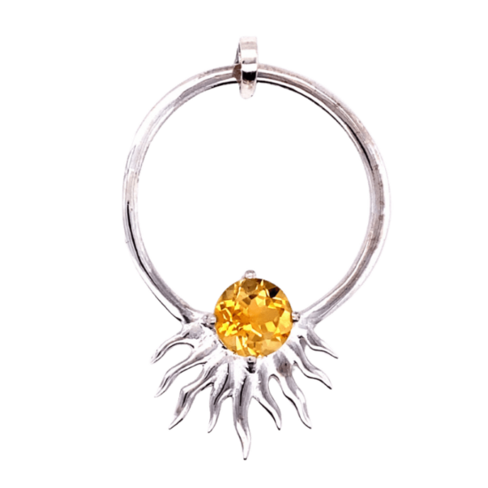Citrine Sunshine Supergirl Pendant unique fine sterling silver gemstone suppliers