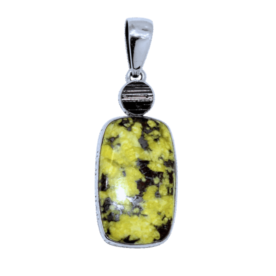 Norwegian Jade Lizardite Serpentines Pendant new age 925 silver
