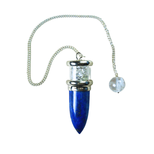 Lapis Herkimer Diamond Pendulum jewelry supplies wholesale near me