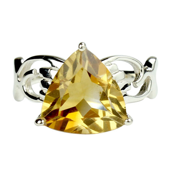 Citrine Fancy Trillion Ring top wholesale jewelry suppliers natural stones