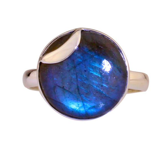 Labradorite Celestial Crescent Moon Ring jewelry wholesalers near me bohemian