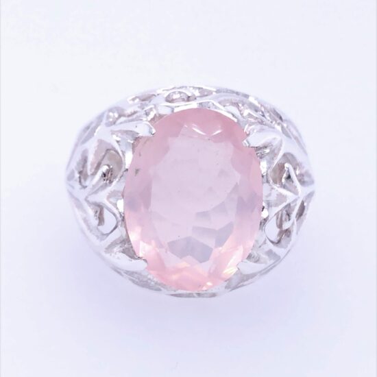Rose Quartz Lady Guinevere Ring wholesale sterling silver gemstone jewelry