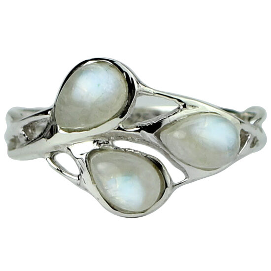 Moonstone Rainbow Buds Ring jewelry vendors near me bohemian