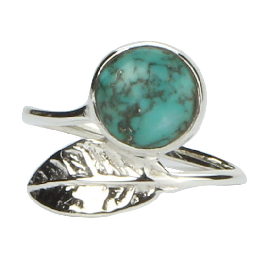 Turquoise Leaf Ring hand-picked jewelry for retailers Bohemian jewelry