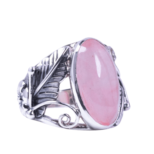 Rose Quartz Desert Flower Ring women's jewelry wholesale supplier