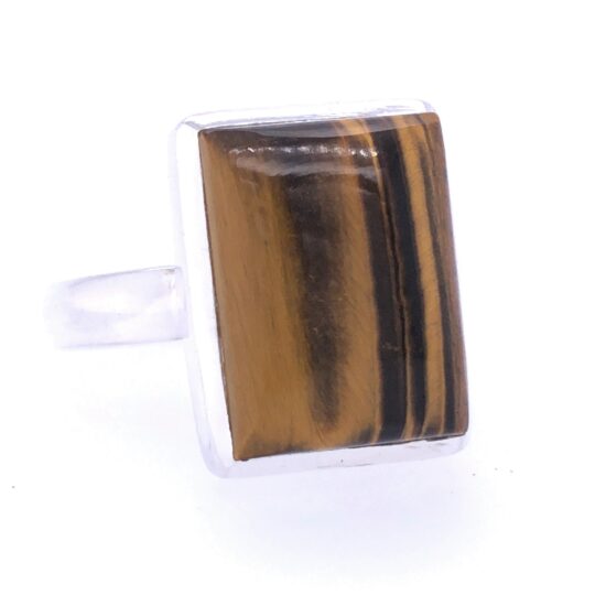Tiger Eye Courage Unisex Ring Earth gemstones wholesale jewelry