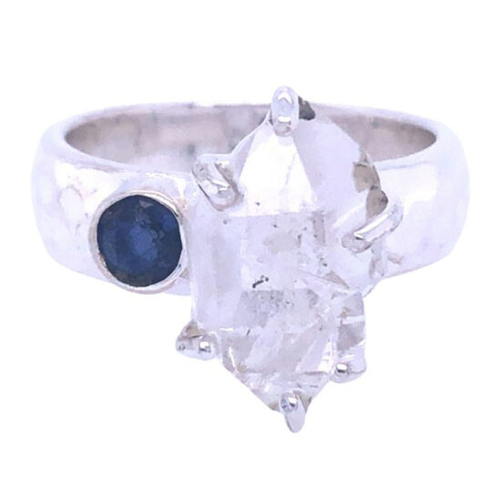Herkimer Diamond Blue Kyanite Grace Ring wholesale sterling silver gemstone jewelry