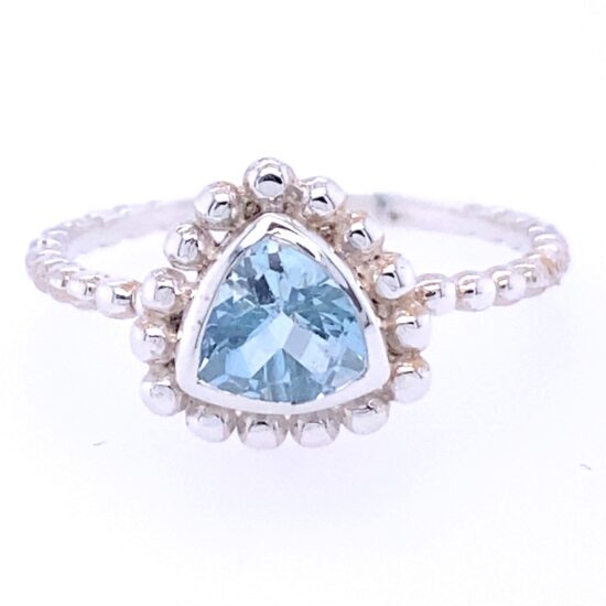 Blue Topaz Lovely Lady Ring wholesale jewelry made in India sold in the USA