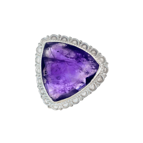 Amethyst Aries Ring wholesale sterling silver natural gemstone jewelry