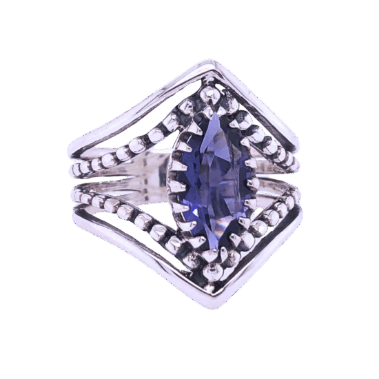 Iolite Shining Knightess Ring wholesale sterling silver natural gemstone jewelry
