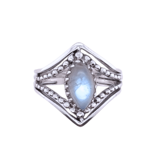 Moonstone Shining Knightess Ring bohemian jewelry fashion trends