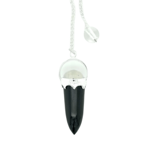 Black Tourmaline Moonstone Pendulum sterling silver wholesale jewelry supplies