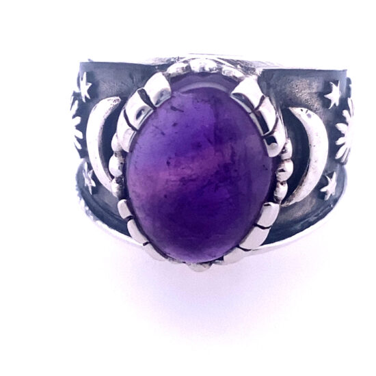 Amethyst Sun Moon Star Unisex Ring jewelry wholesale companies fashion jewelry
